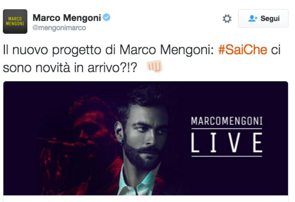Marco Mengoni: il 14 ottobre esce il singolo "Sai che"