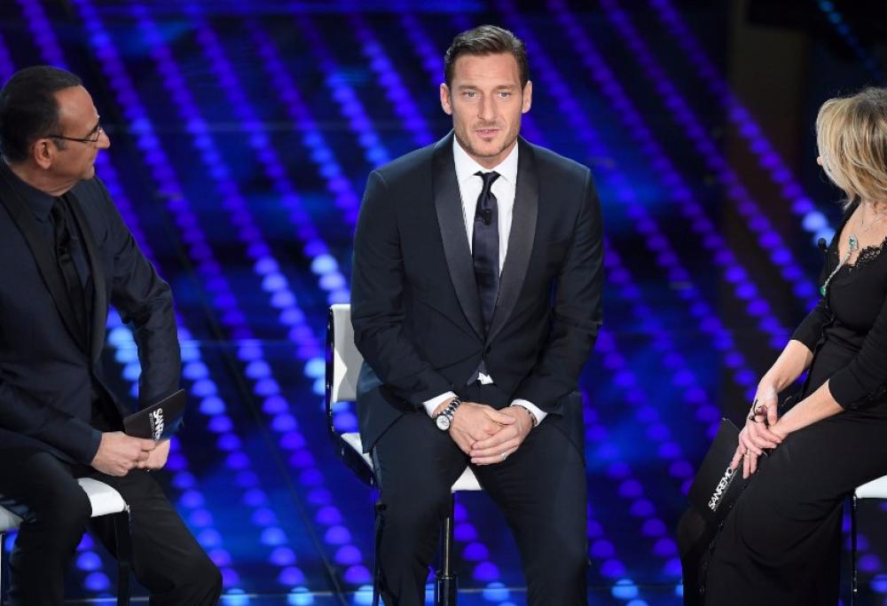Totti: il cachet di Sanremo lo ha dato in beneficenza 