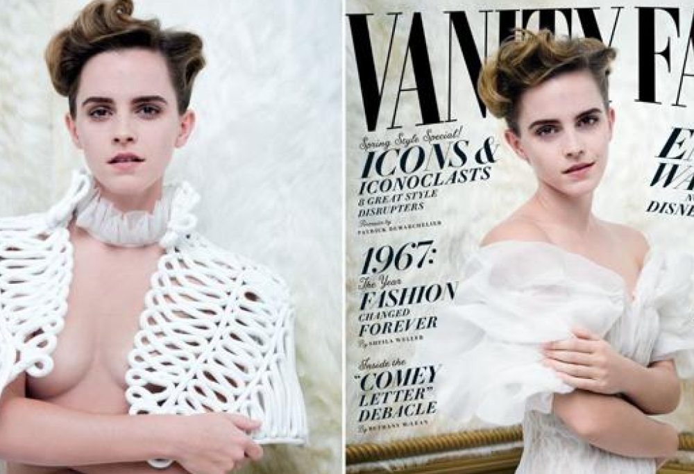 Emma Watson, gli scatti in “topless” scatenano le femministe