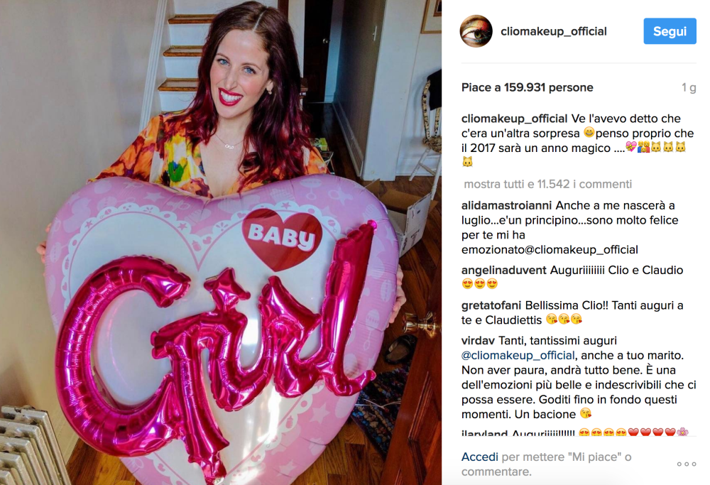 La YouTuber Clio Zammatteo è in dolce attesa