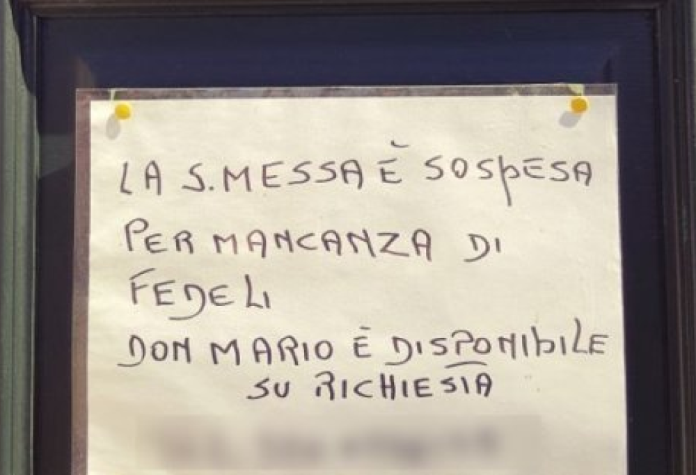 Venezia: niente fedeli, messa annullata