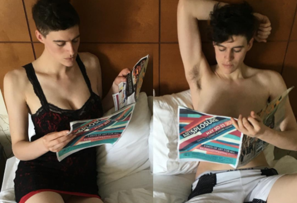 Rain Dove, la modella che è sia uomo sia donna