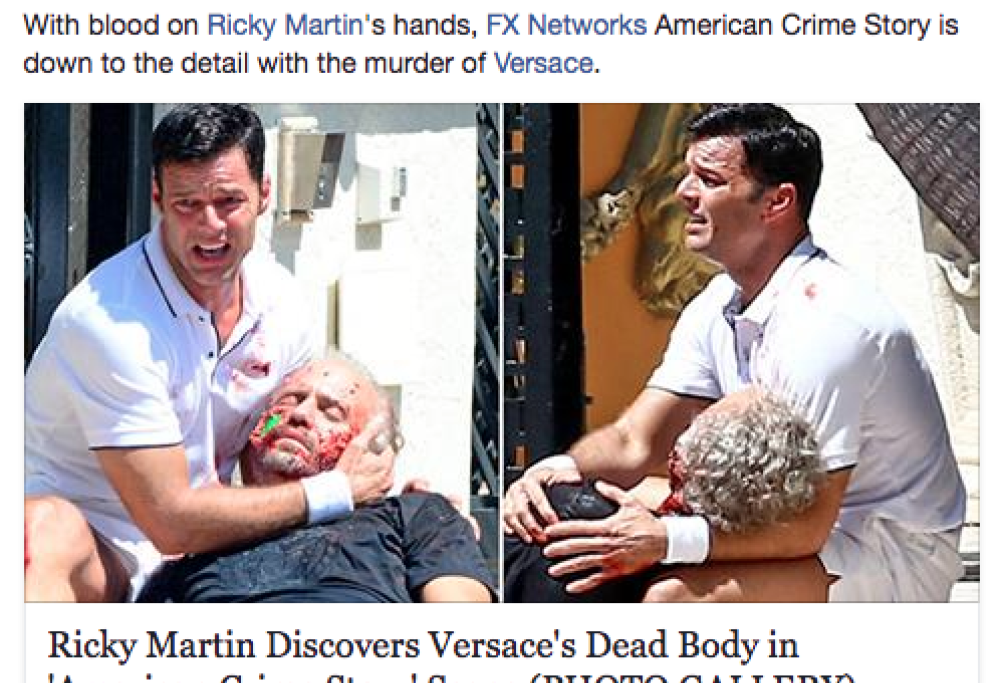 La morte di Gianni Versace riprodotta con Ricky Martin per un documentario