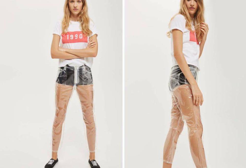 Jeans di plastica trasparente: ecco l'ultima provocazione della moda