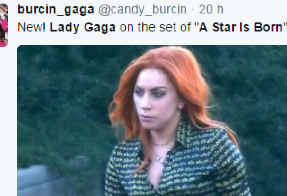 Lady Gaga si tinge di arancione per il film "È nata una stella". Guarda qui le foto