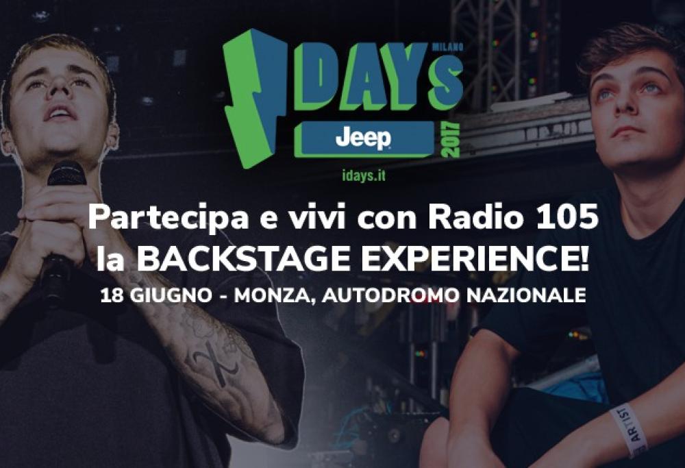 Ti piacerebbe vivere una Backstage Experience con Justin Bieber e Martin Garrix all'I-Days Milano?