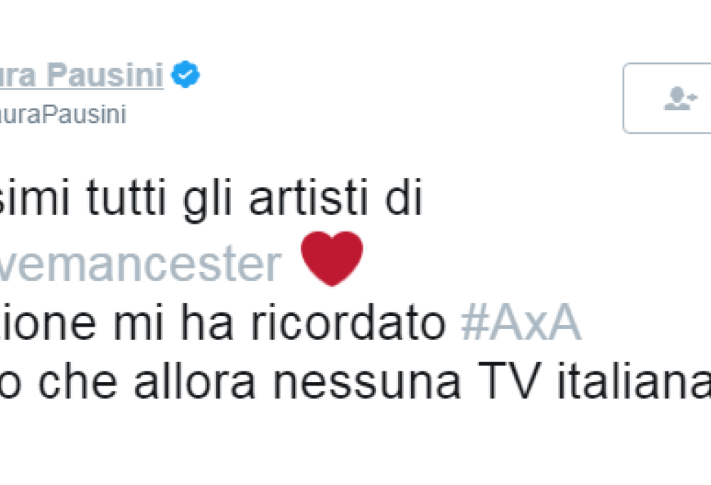 One Love Manchester, l'amarezza di Laura Pausini: "Perché Amiche per l’Abruzzo non andò in Tv?"