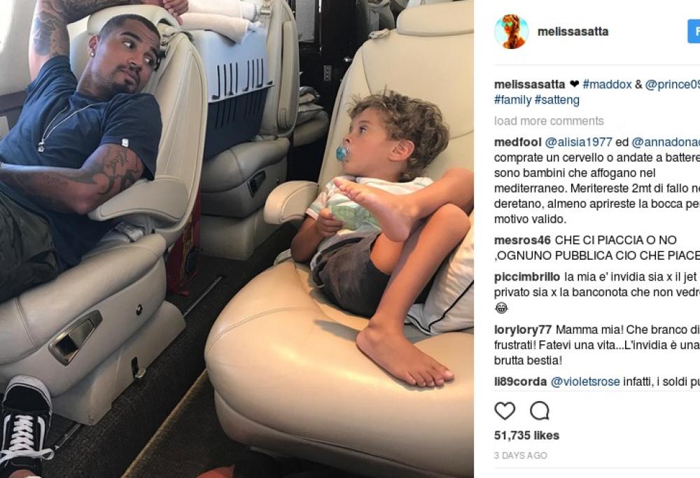 Il web attacca la Satta e Boateng: ecco la foto della polemica