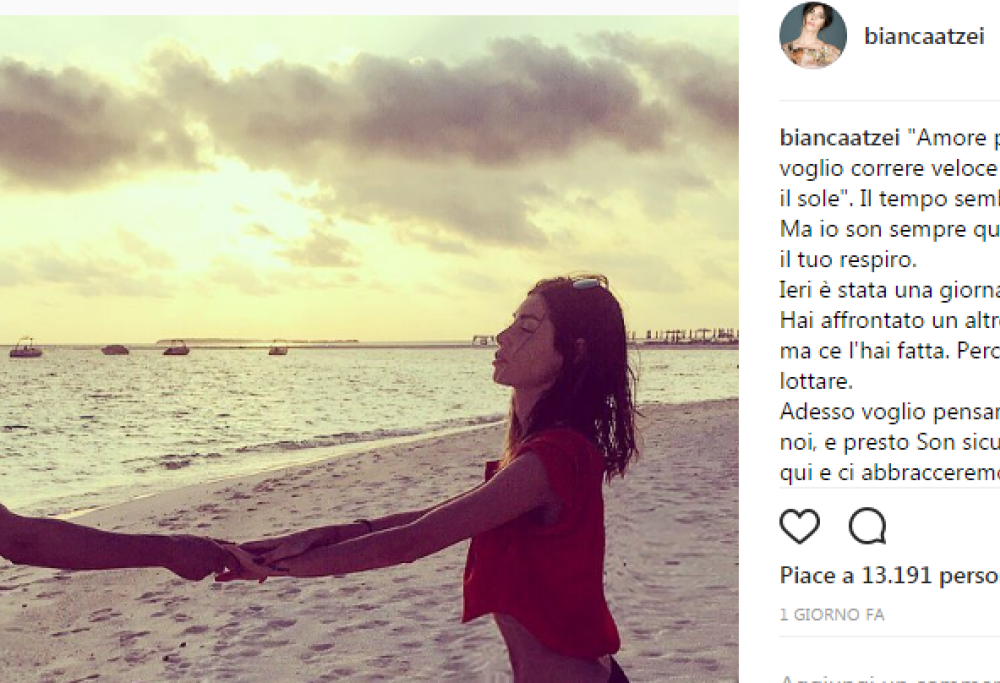 Bianca Atzei, nuovo post per Max Biaggi: "Sei nato per lottare"