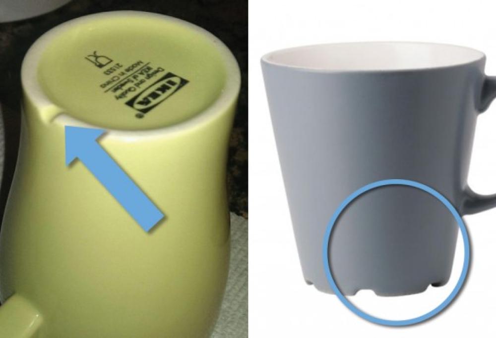 Sai a cosa serve il solco sotto tutte le tazze Ikea?