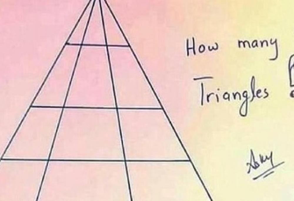 Quiz: quanti triangoli vedi in questa foto?