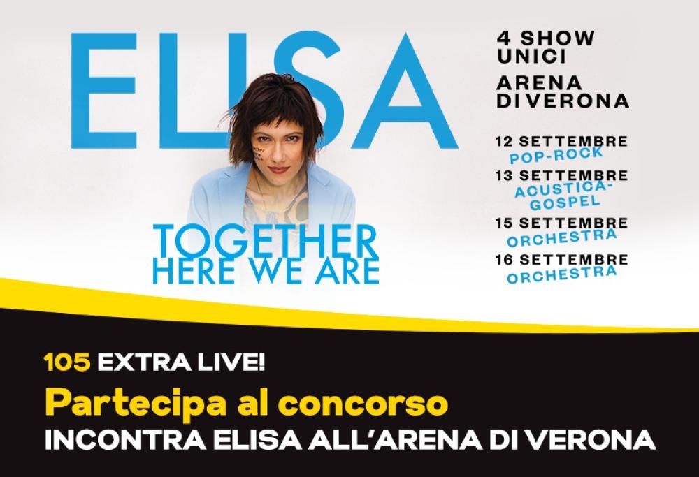 Regolamento: “105 EXTRA LIVE! ELISA”