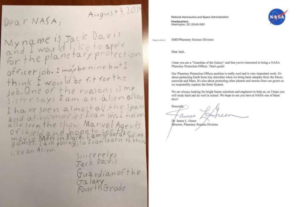 La Nasa cerca il "guardiano" della Terra: Jack, 9 anni, si candida