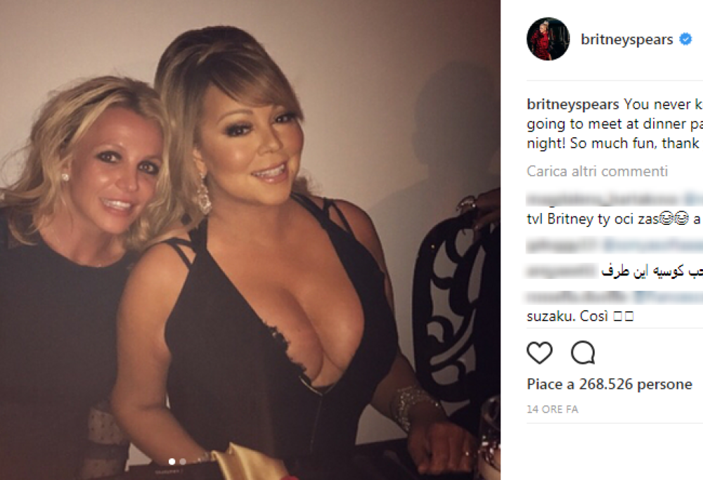 Britney Spears e Mariah Carey a cena assieme