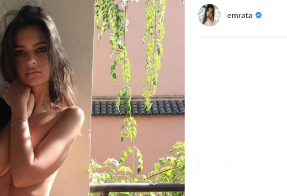 Emily Ratajkowski posa nuda contro Trump: "Il mio corpo, la mia scelta"