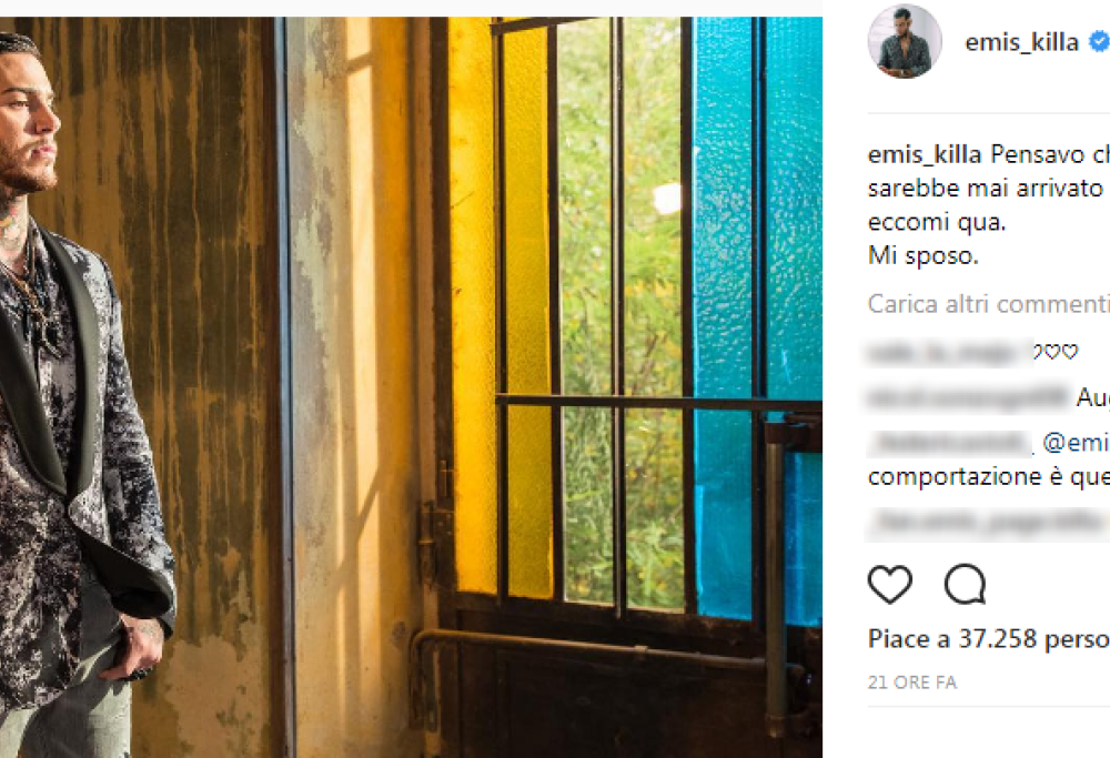 L’annuncio di Emis Killa: "Mi sposo"