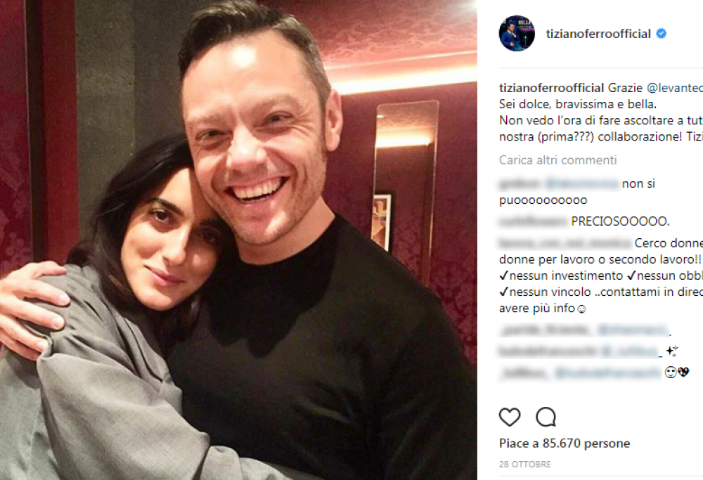 Tiziano Ferro: "Levante? Le ruberei almeno l'80 per cento delle canzoni"