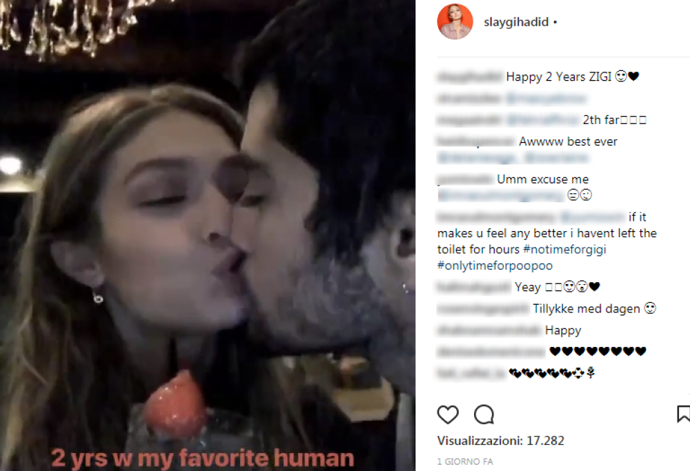 Zayn e Gigi Hadid festeggiano il secondo anniversario