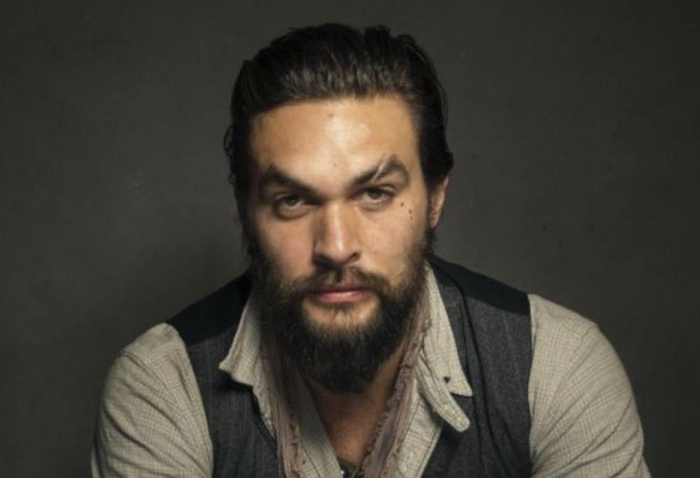 Jason Momoa sul set del remake del Corvo