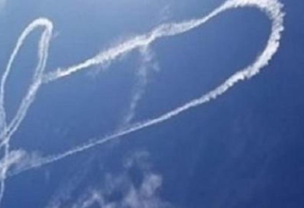 Quel disegno “hot” in cielo