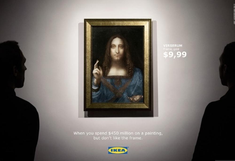 Nuovo spot Ikea: il quadro milionario di Leonardo da Vinci è il protagonista