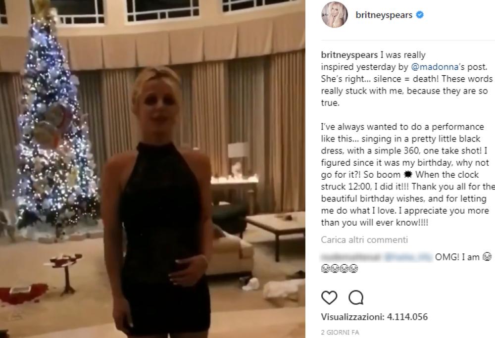 Britney Spears festeggia il compleanno cantando a cappella Elvis