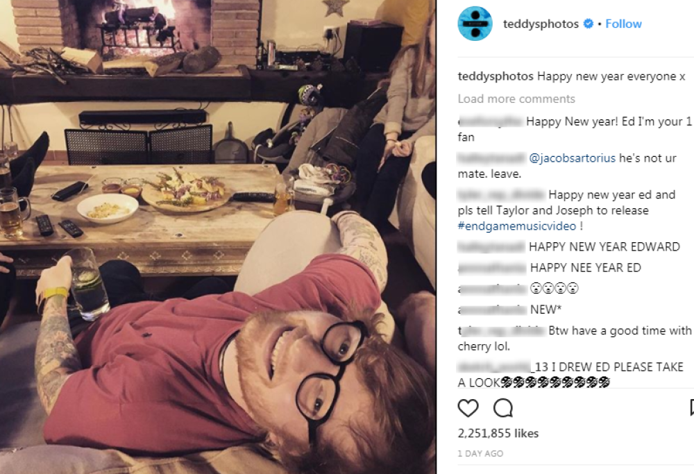 Ed Sheeran: Capodanno in Umbria per l'artista dei record