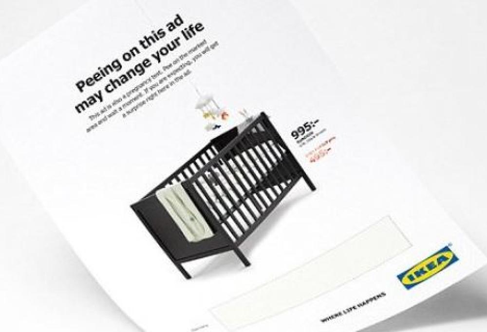 Geniale trovata Ikea: test di gravidanza per avere uno sconto sulla culla