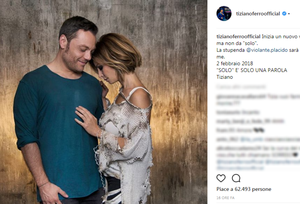 Tiziano Ferro annuncia a sorpresa un duetto con Violante Placido