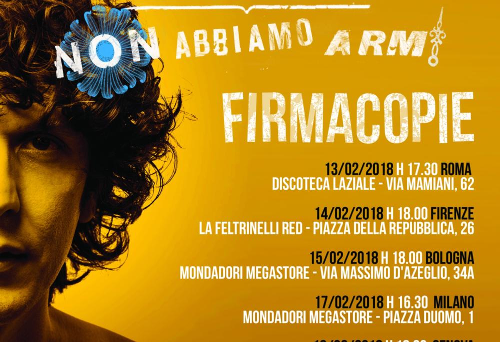 Ermal Meta: annunciato il tour instore per "Non abbiamo armi"