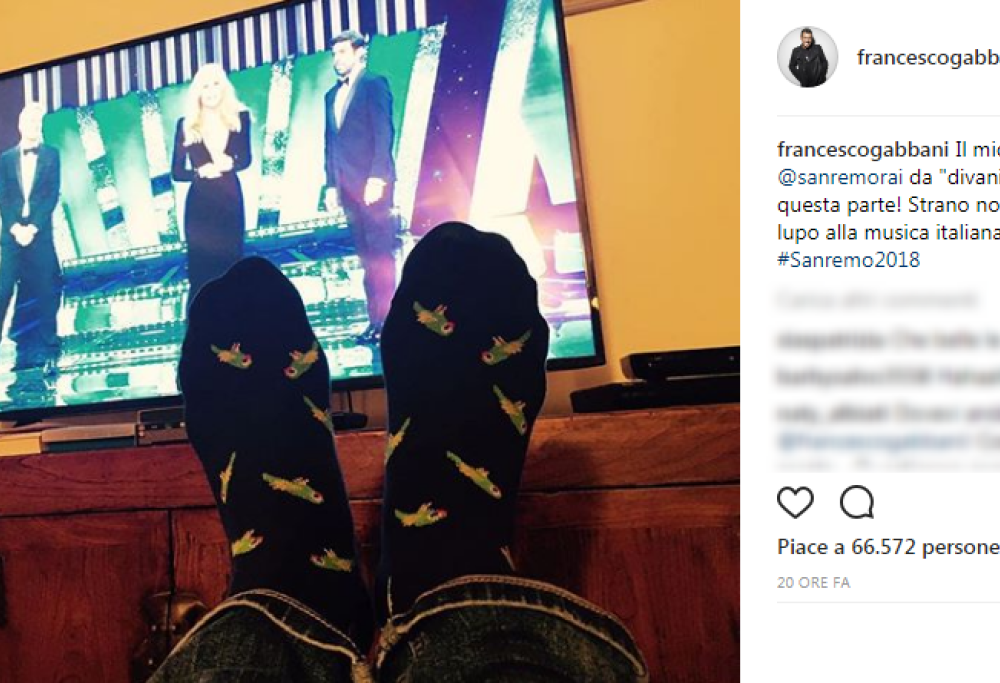 Il Sanremo di Francesco Gabbani? Da "divanista" davanti alla tv