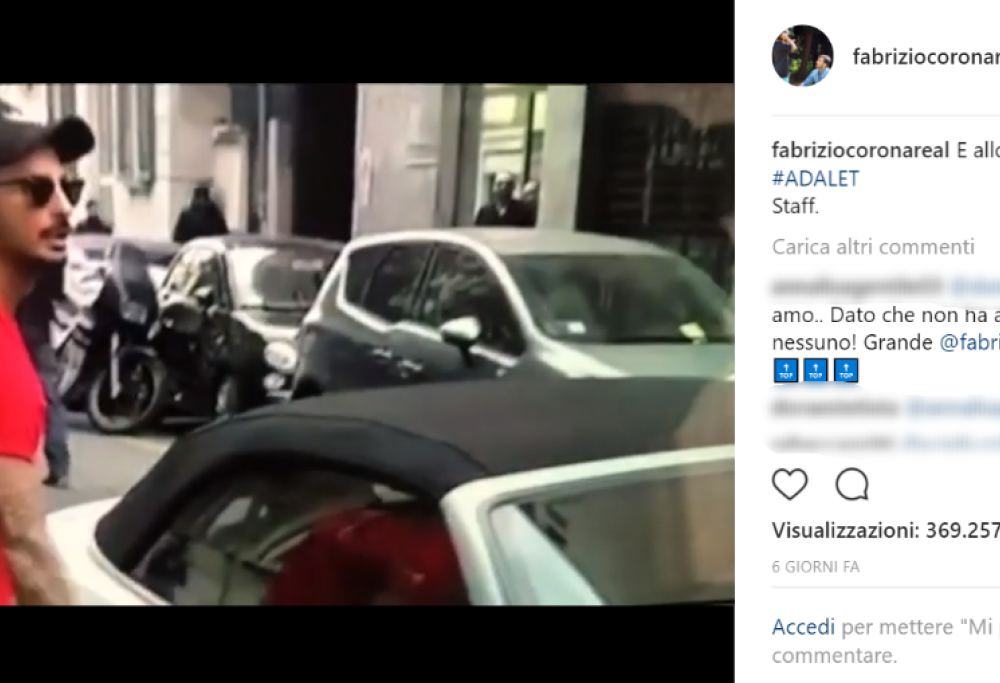 Fabrizio Corona rischia di tornare in carcere a causa dei post sui social