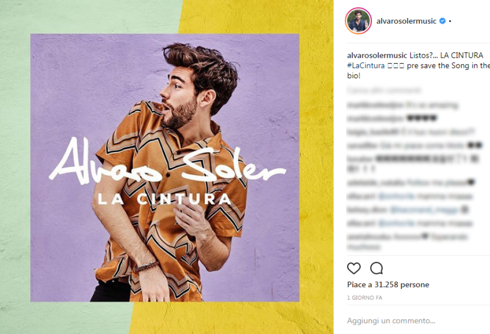 È in arrivo "La cintura", il nuovo singolo di Álvaro Soler