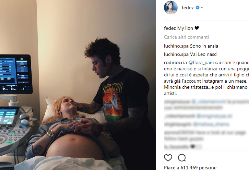 Fedez e Chiara Ferragni: silenzio su Instagram, è nato Leone?