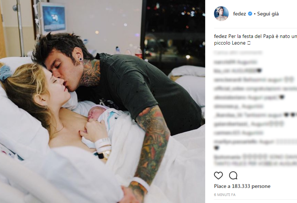 Fedez e Chiara Ferragni: ecco la prima, dolcissima foto con Leone