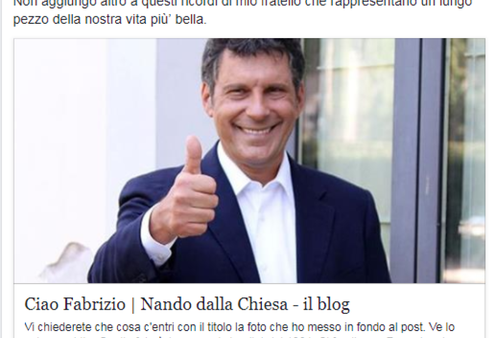 Fabrizio Frizzi: Rita Dalla Chiesa condivide un dolcissimo ricordo dell'ex marito