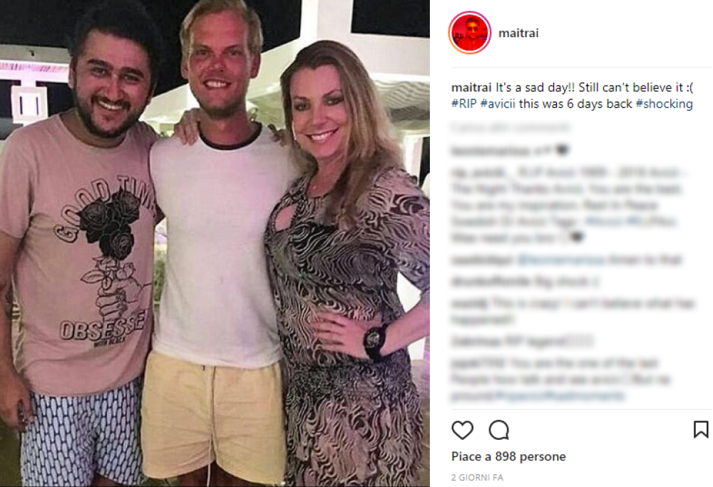 Avicii: l'ultima foto scattata in Oman e il ricordo dell'ex fidanzata