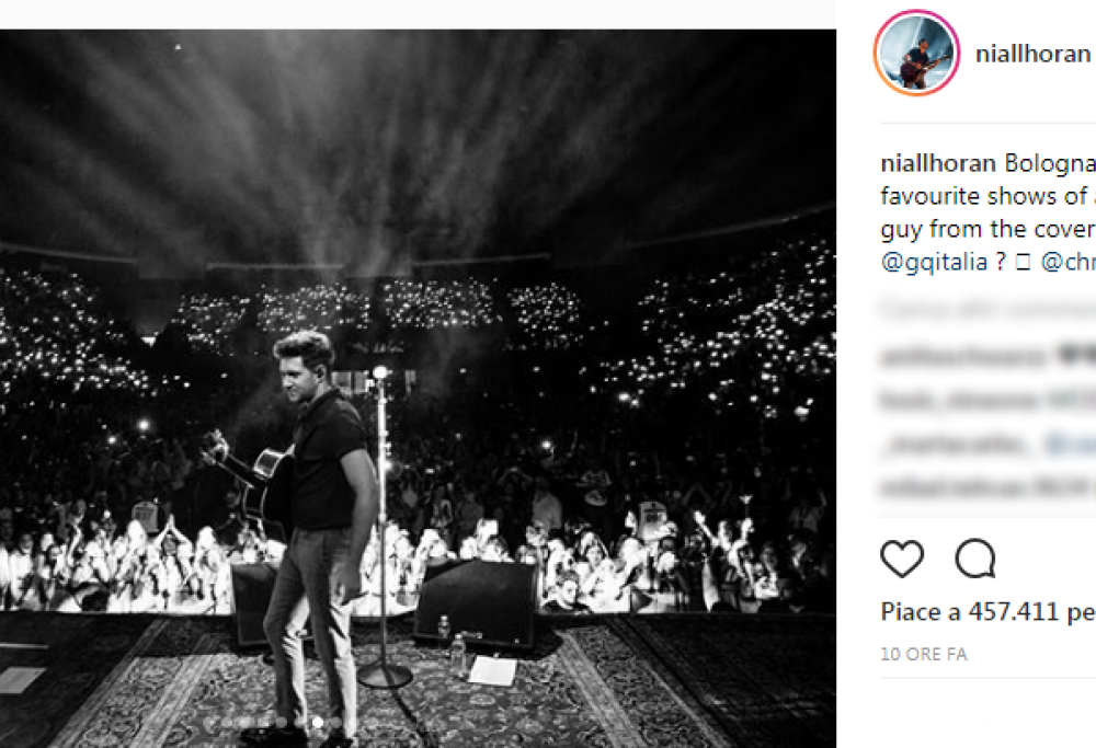 Niall Horan dopo la data di Bologna: "Uno dei concerti più belli della mia vita"