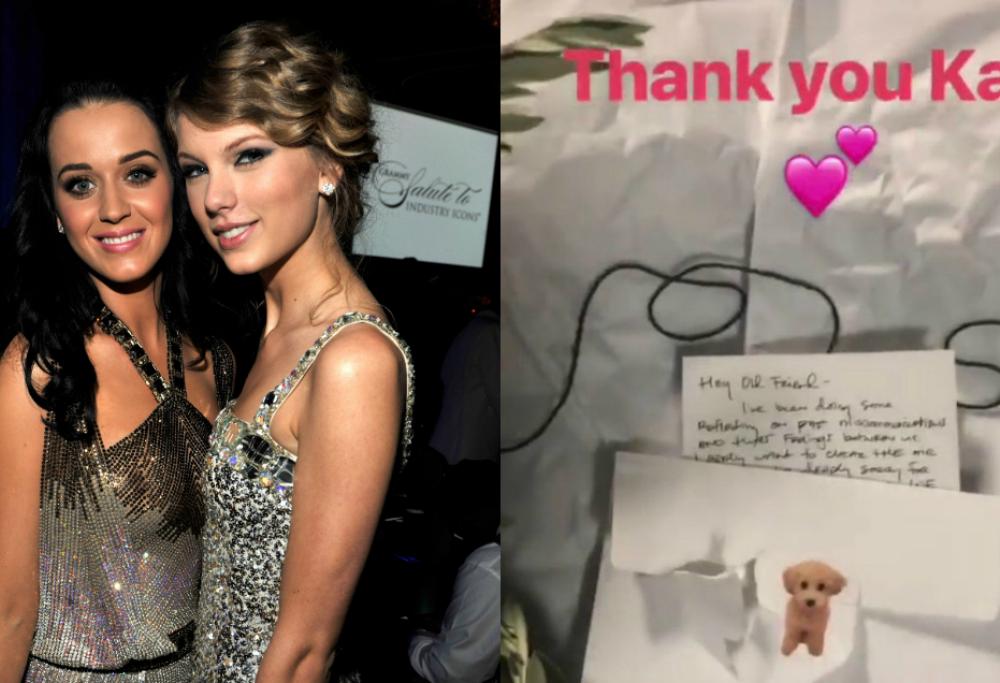 Katy Perry ha mandato una lettera di scuse a Taylor Swift