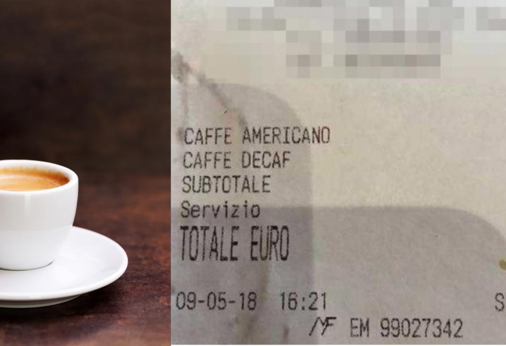 Pagano 11 euro per due caffè: succede in un bar di Roma