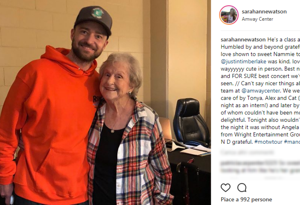 L'adorabile fan di 88 anni di Justin Timberlake