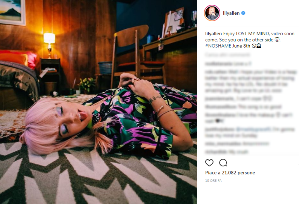 Lily Allen pubblica "Lost My Mind" e annuncia una data in Italia