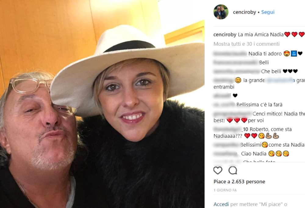 Nadia Toffa riappare sui social con Roberto Cenci dopo un lungo silenzio