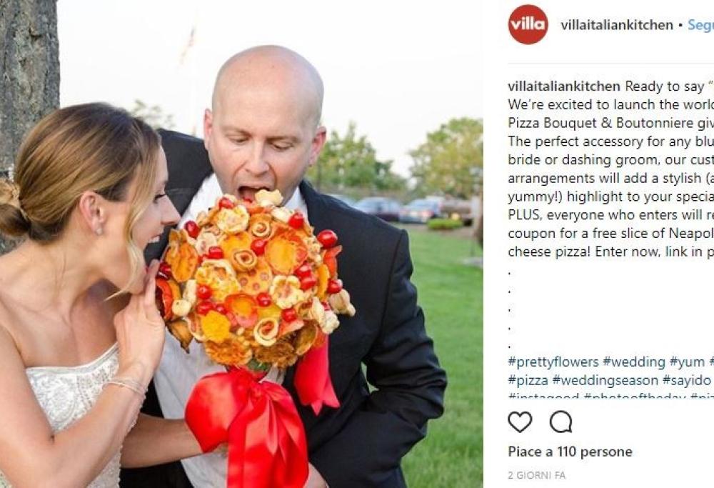 Arriva il bouquet di pizza, la nuova tendenza in tema per gli sposi