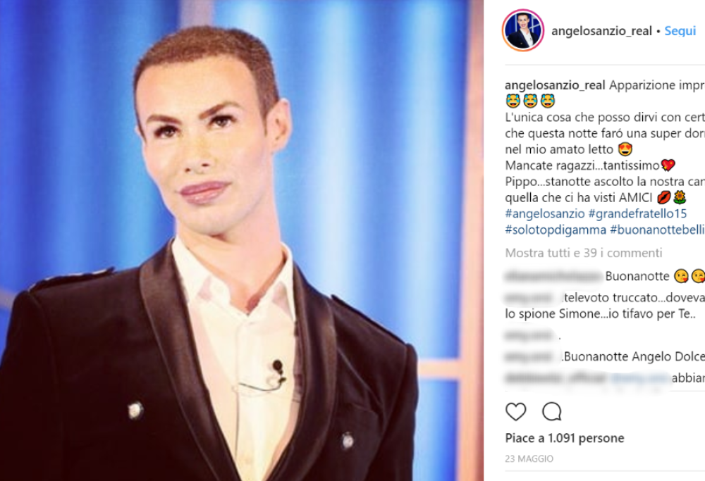Svuotato il conto corrente di Angelo Sanzio mentre era nella casa del GF 15