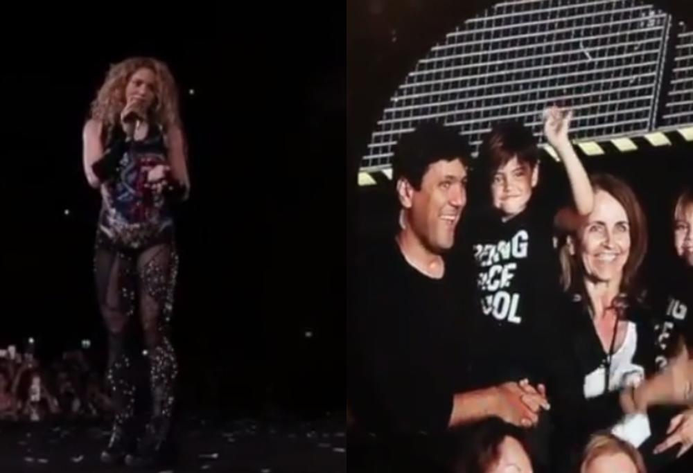 Prima volta dei figli ad un suo concerto: Shakira si emoziona