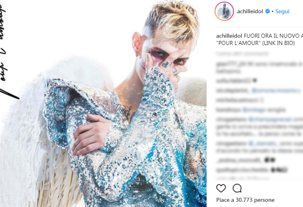 Esce oggi il nuovo album di Achille Lauro