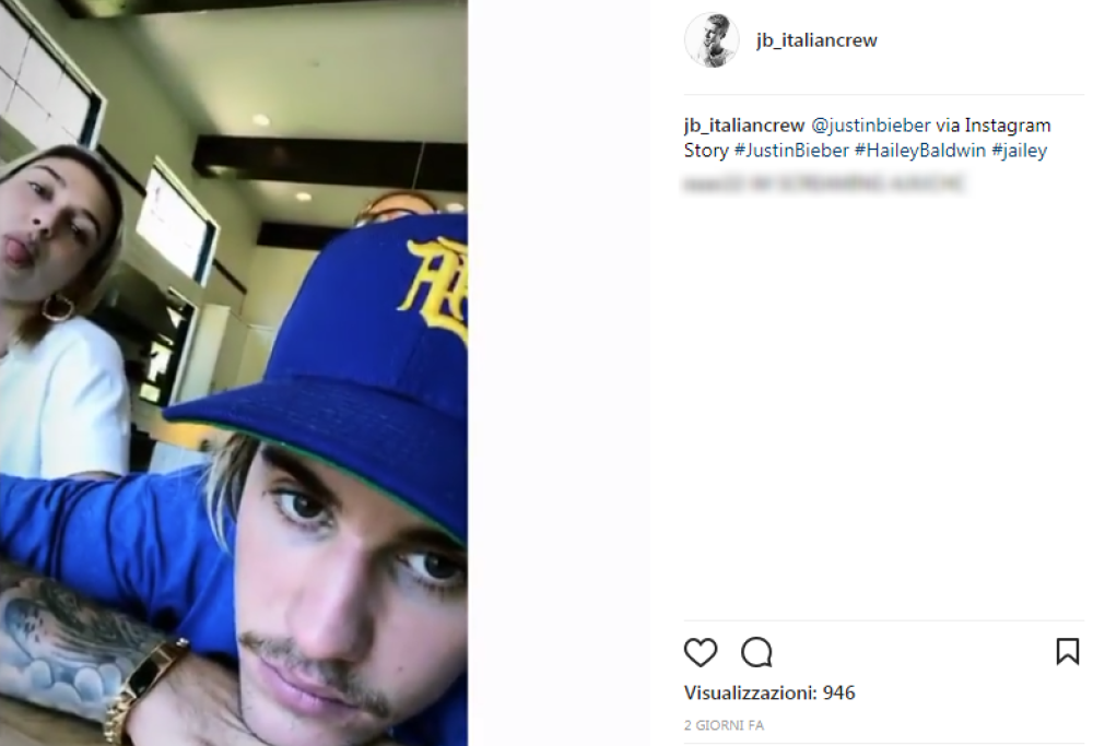 Hailey Baldwin nelle storie Instagram di Justin Bieber: ecco il debutto social ufficiale per la coppia