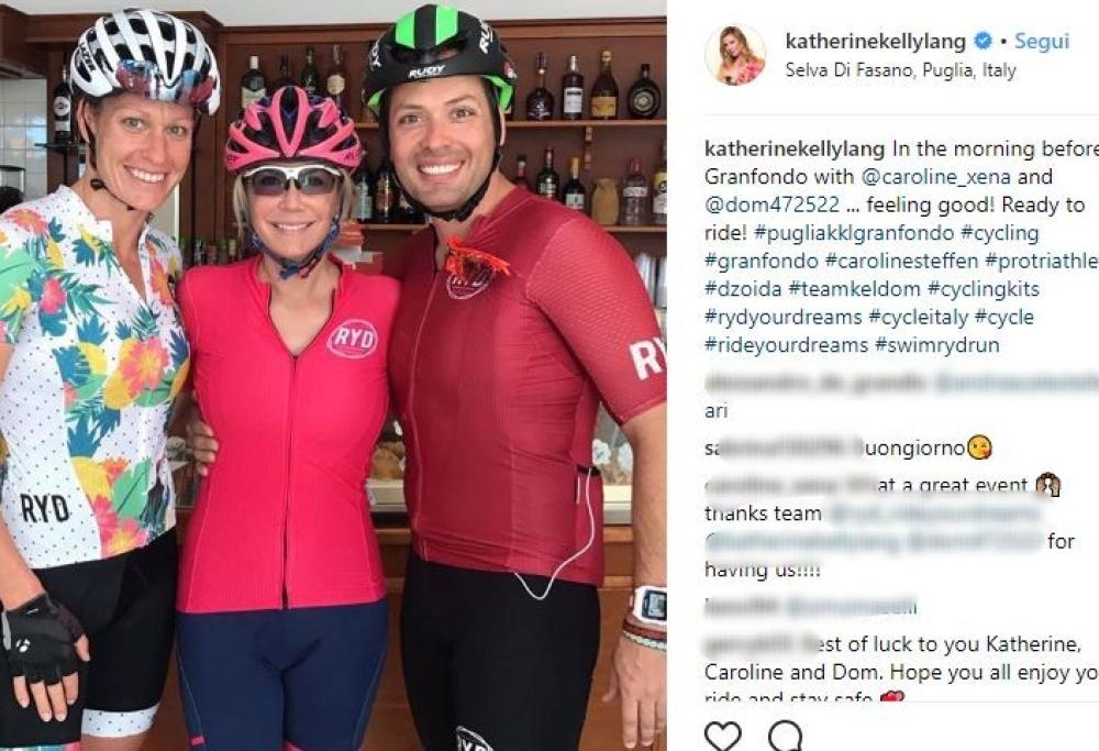 Brooke di “Beautiful” in bici in Puglia prima del Grande Fratello Vip