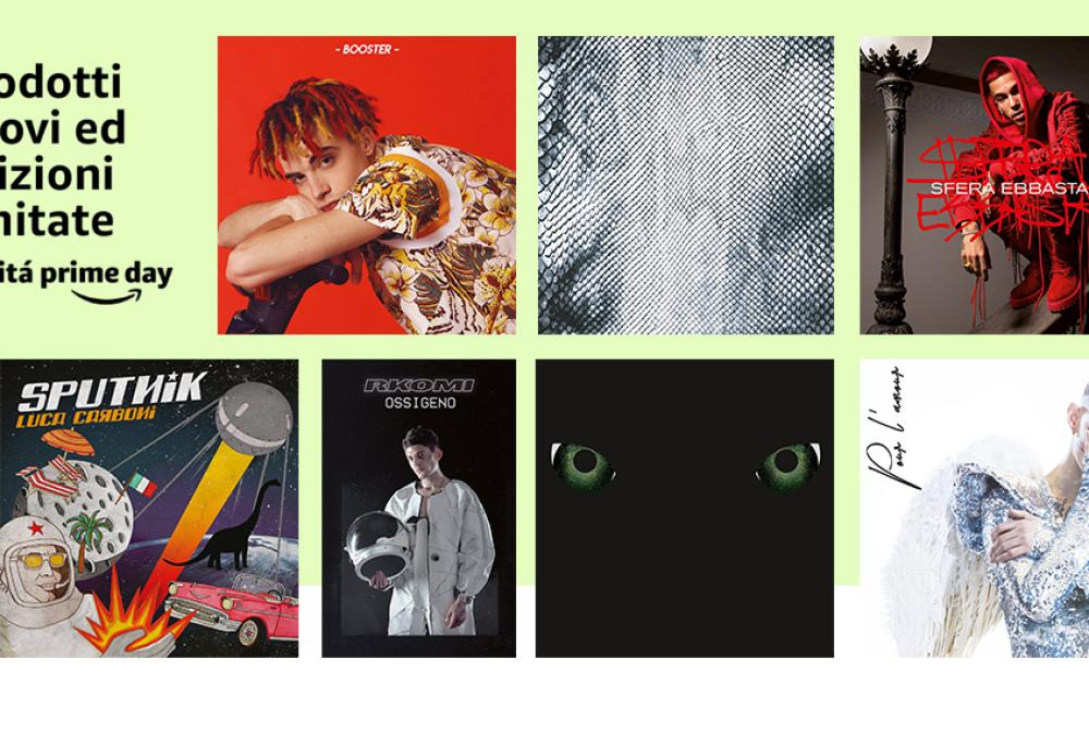 Le edizioni speciali degli album di Achille Lauro, Sfera Ebbasta, DrefGold, Tedua, Luca Carboni, Rkomi e molti altri tra le Novità Prime Day!